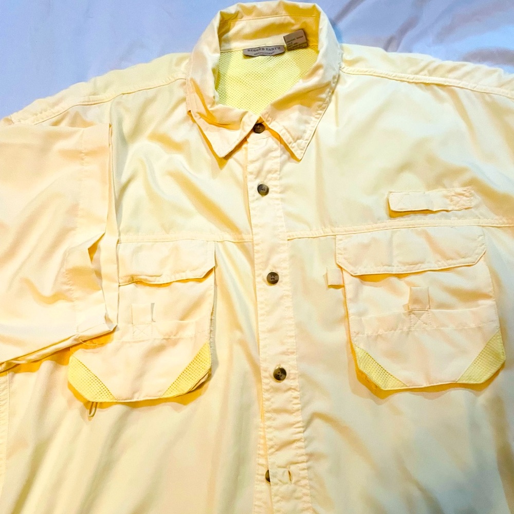 Habit Fourche Mountain Long Sleeve Fishing Shirt Sz XXL EUC